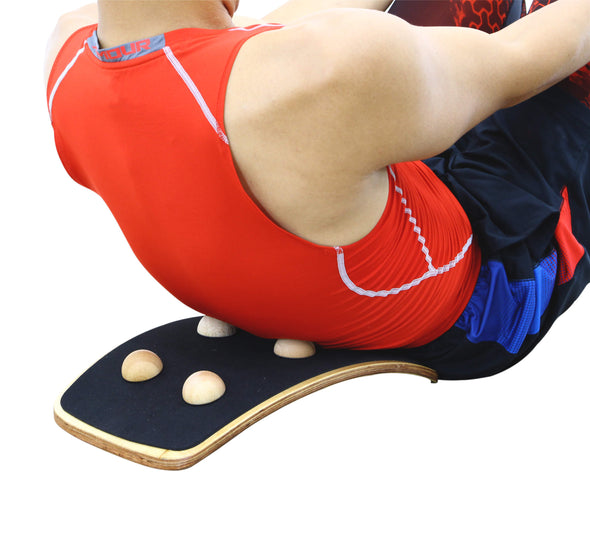 Etirement du dos professionnel / Dispositif en bois avec balles