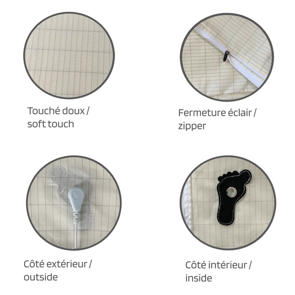 Reconnecting to Ground Rejuvenating Sleeping Bag. Originally developed for athletes and professional athletes. Sac de couchage ressourçant reconnexion à la terre