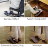 Multifunction footrest, posture, foot massage and leg stretcher. Improve posture and blood circulation in the feet by keeping your legs and feet elevated and active. Relax your feet while working at your desk. Repose pied multifonction.