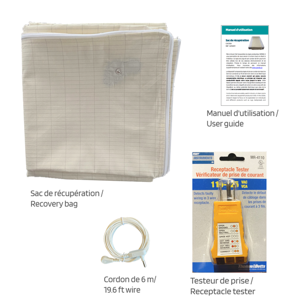 Reconnecting to Ground Rejuvenating Sleeping Bag. Originally developed for athletes and professional athletes. Sac de couchage ressourçant reconnexion à la terre