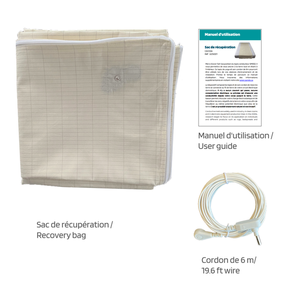 Reconnecting to Ground Rejuvenating Sleeping Bag. Originally developed for athletes and professional athletes. Sac de couchage ressourçant reconnexion à la terre