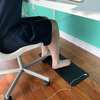 Sous-mains (ou pieds!) reconnexion à la terre. Versatile ground connection mat. Versatile, it can be used as a desk pad, mouse pad, extra pad for feet, arms or other part of the body.